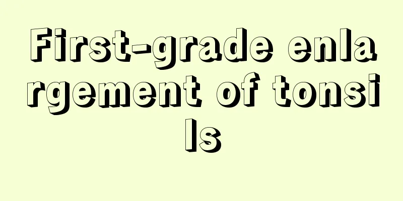 First-grade enlargement of tonsils
