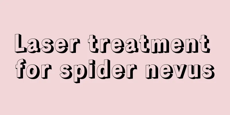 Laser treatment for spider nevus