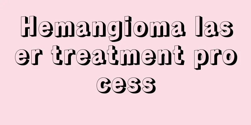 Hemangioma laser treatment process