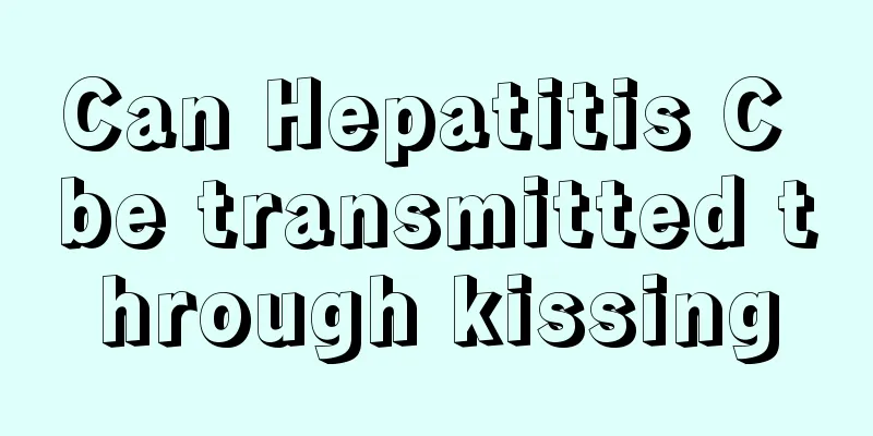 Can Hepatitis C be transmitted through kissing