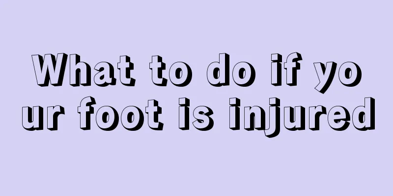 What to do if your foot is injured