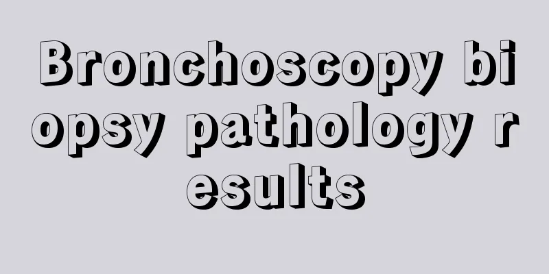 Bronchoscopy biopsy pathology results