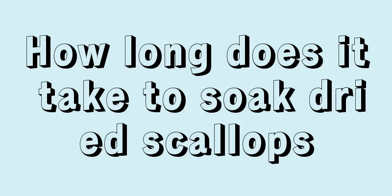 How long does it take to soak dried scallops