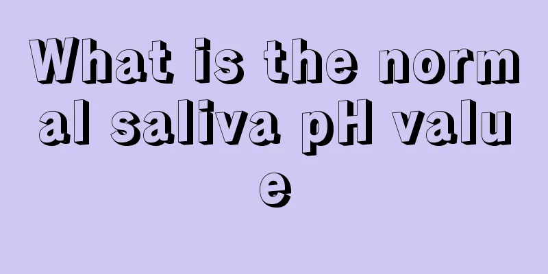 What is the normal saliva pH value