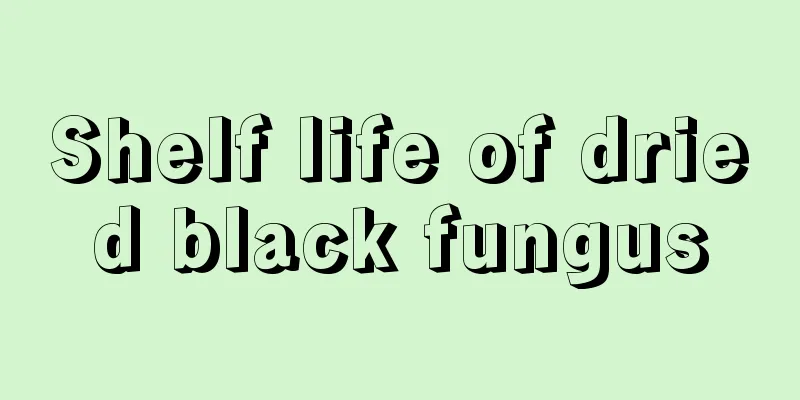 Shelf life of dried black fungus