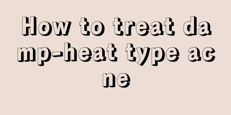 How to treat damp-heat type acne