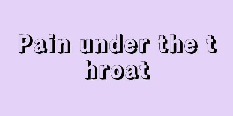 Pain under the throat