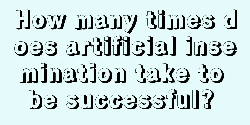 How many times does artificial insemination take to be successful? 