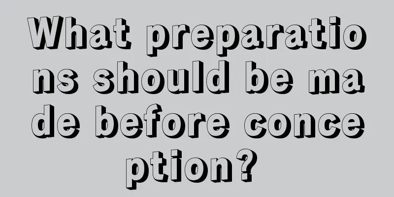 What preparations should be made before conception? 