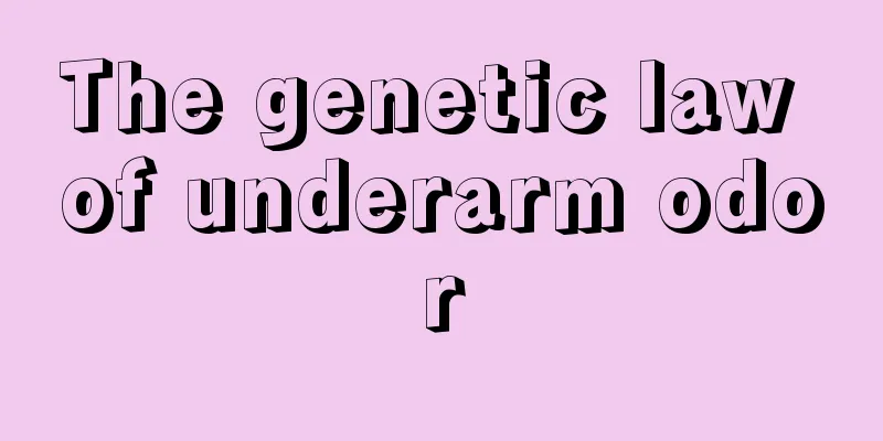 The genetic law of underarm odor