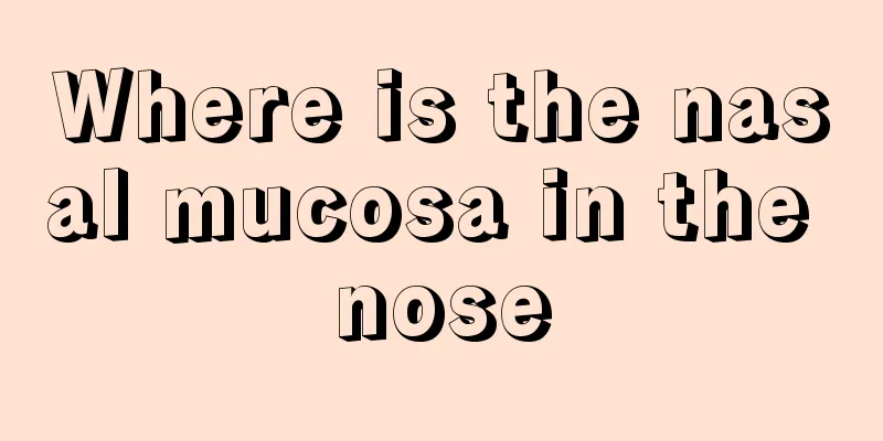 Where is the nasal mucosa in the nose