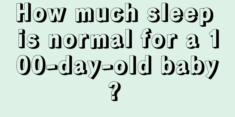 How much sleep is normal for a 100-day-old baby? 