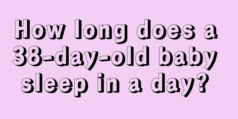 How long does a 38-day-old baby sleep in a day? 