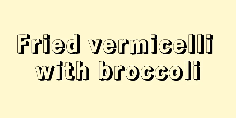 Fried vermicelli with broccoli