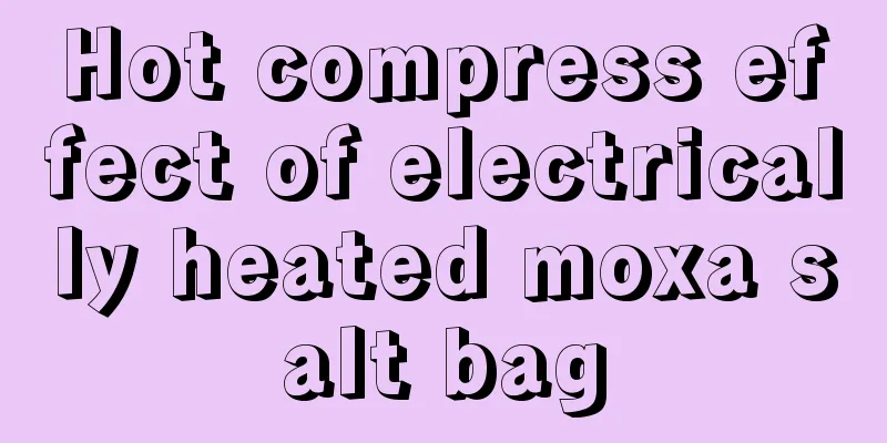 Hot compress effect of electrically heated moxa salt bag