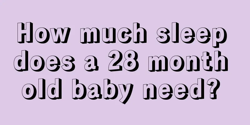 How much sleep does a 28 month old baby need? 