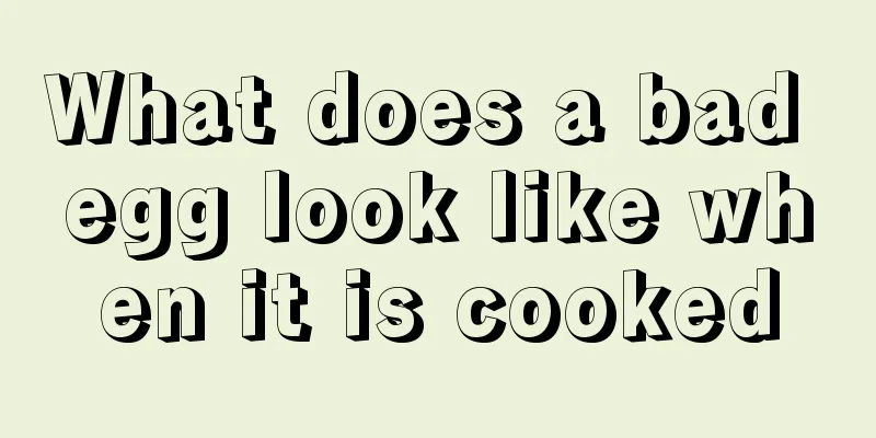 What does a bad egg look like when it is cooked