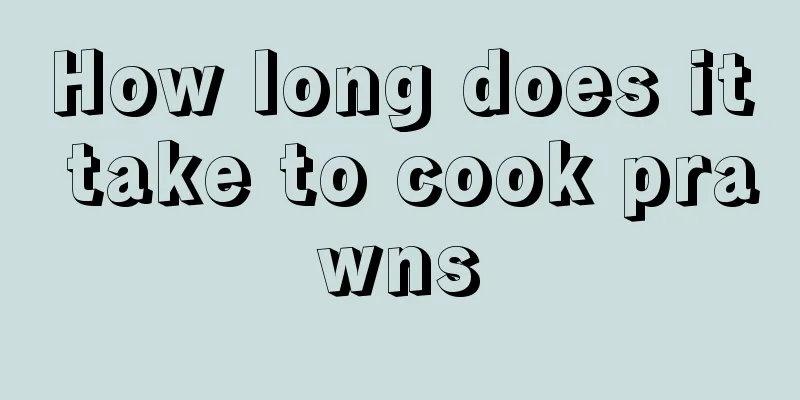 How long does it take to cook prawns
