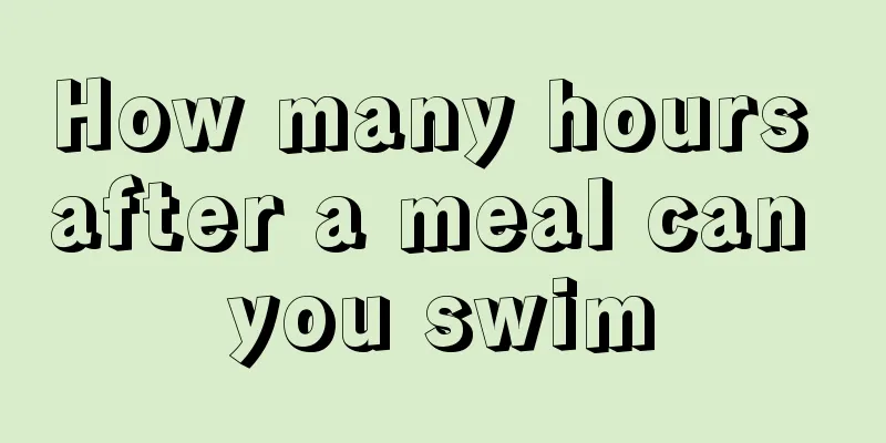 How many hours after a meal can you swim