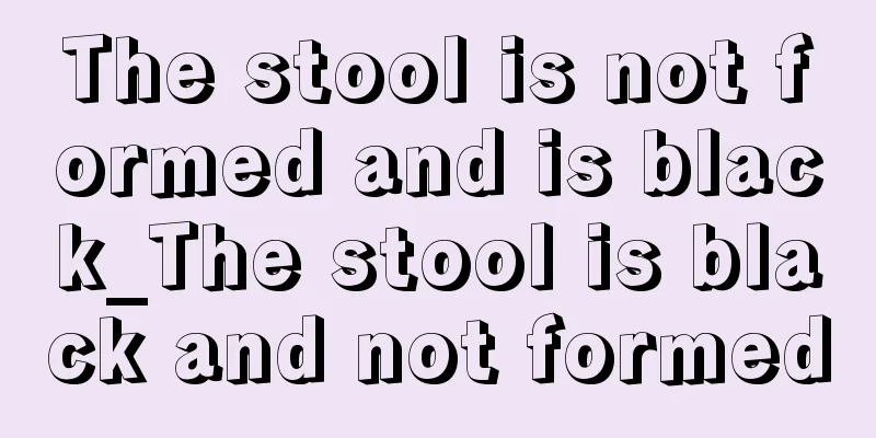 The stool is not formed and is black_The stool is black and not formed