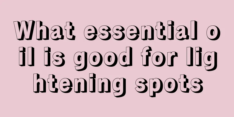 What essential oil is good for lightening spots
