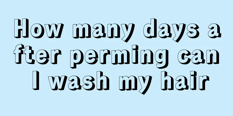 How many days after perming can I wash my hair