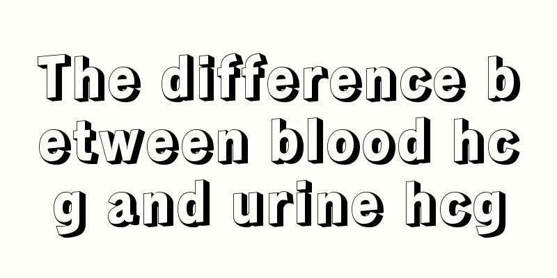 The difference between blood hcg and urine hcg