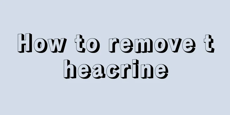 How to remove theacrine