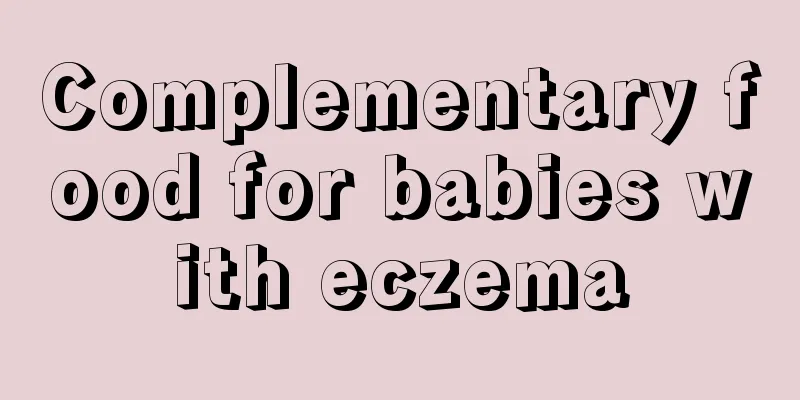 Complementary food for babies with eczema