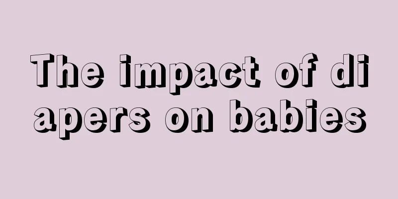 The impact of diapers on babies