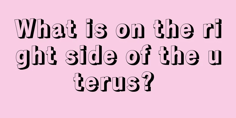 What is on the right side of the uterus? 