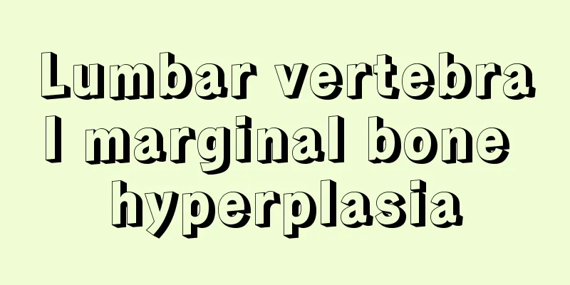 Lumbar vertebral marginal bone hyperplasia