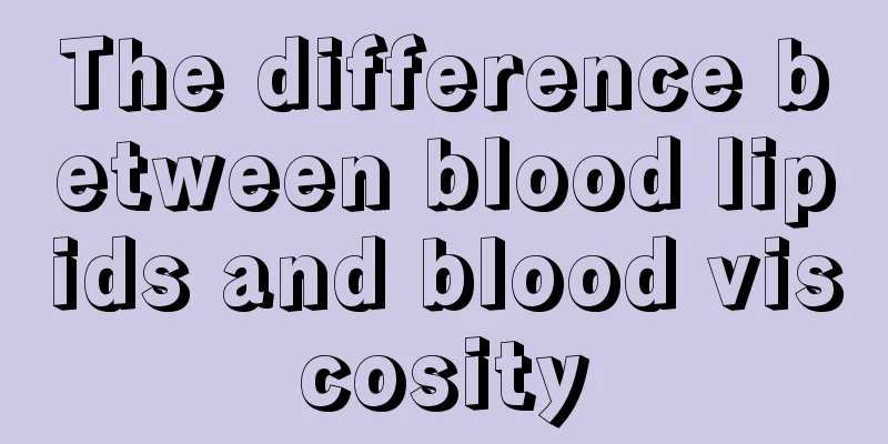 The difference between blood lipids and blood viscosity