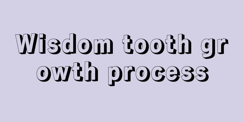 Wisdom tooth growth process