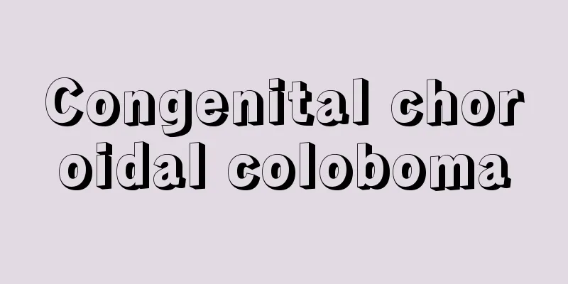 Congenital choroidal coloboma