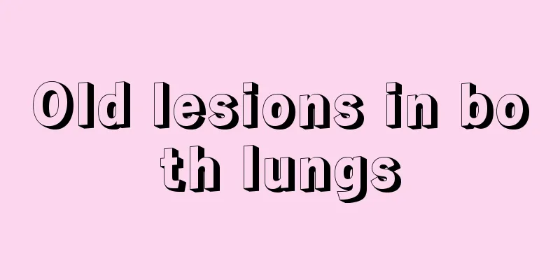 Old lesions in both lungs