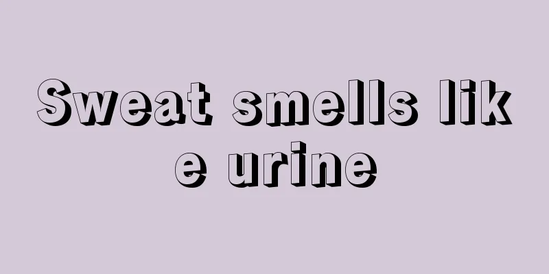 Sweat smells like urine