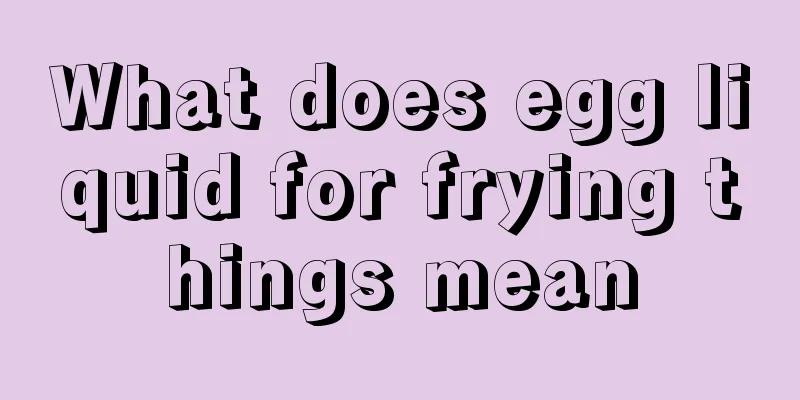 What does egg liquid for frying things mean