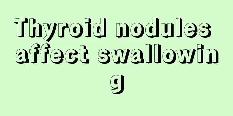 Thyroid nodules affect swallowing