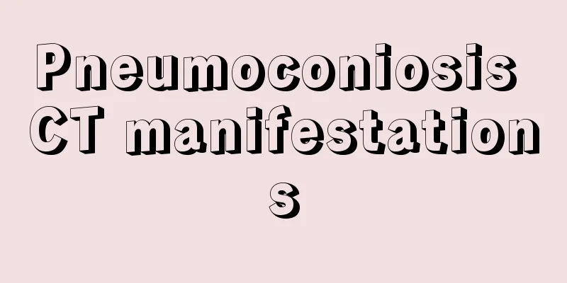 Pneumoconiosis CT manifestations