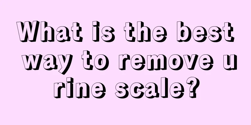 What is the best way to remove urine scale?