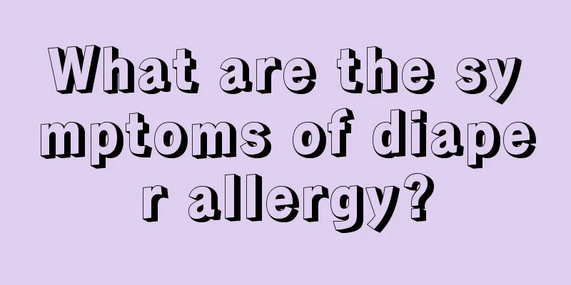 What are the symptoms of diaper allergy?