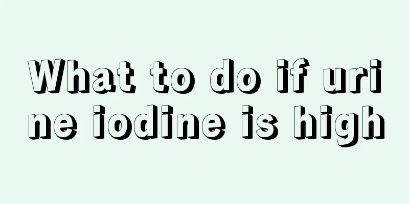 What to do if urine iodine is high