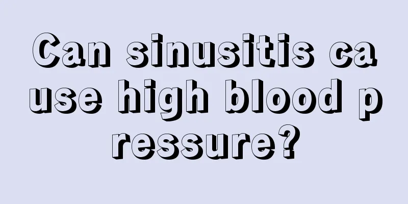 Can sinusitis cause high blood pressure?