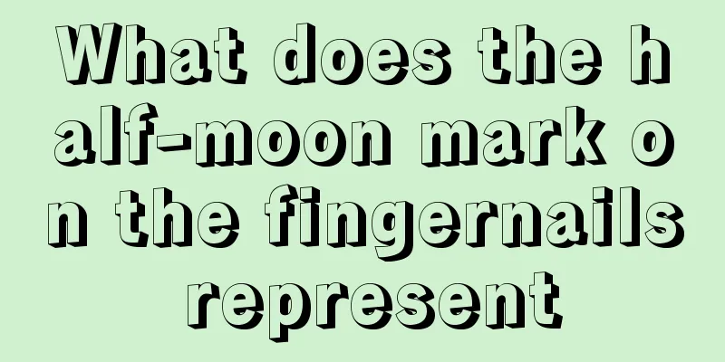 What does the half-moon mark on the fingernails represent