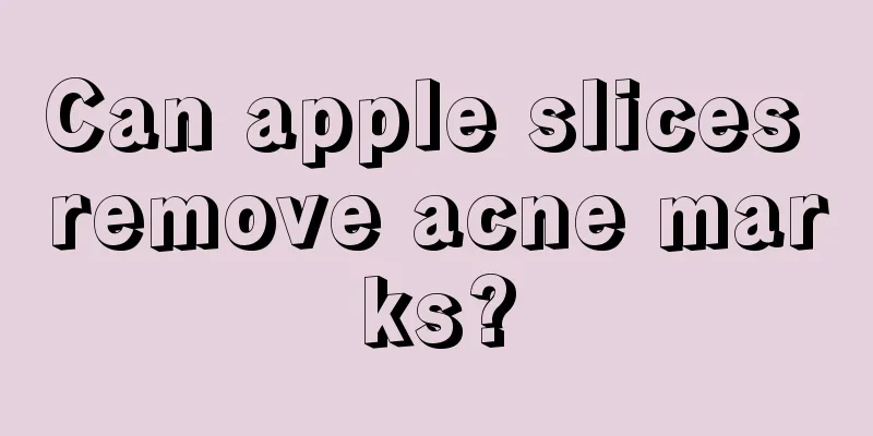 Can apple slices remove acne marks?