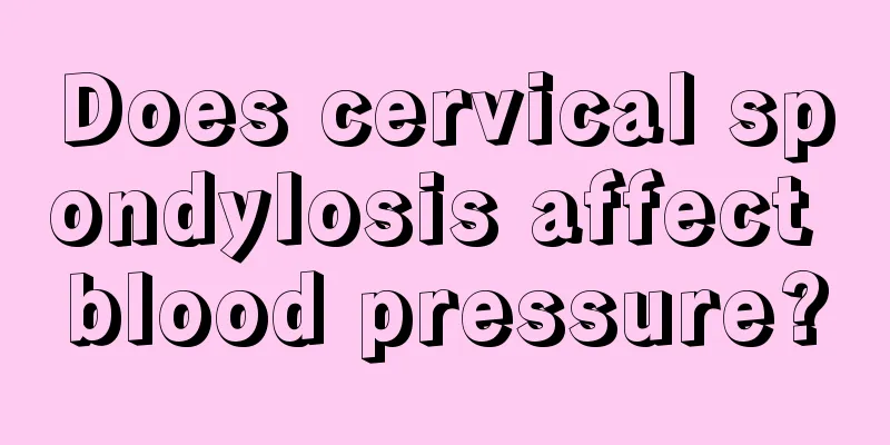 Does cervical spondylosis affect blood pressure?