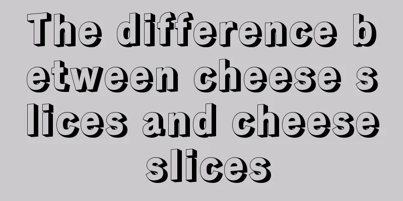 The difference between cheese slices and cheese slices