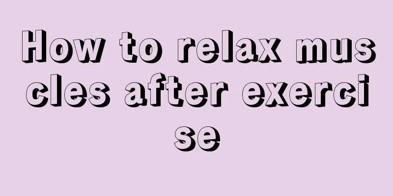 How to relax muscles after exercise