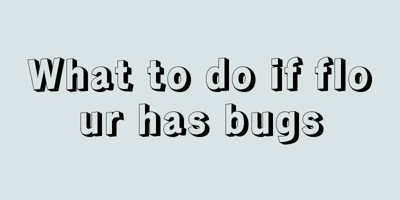 What to do if flour has bugs